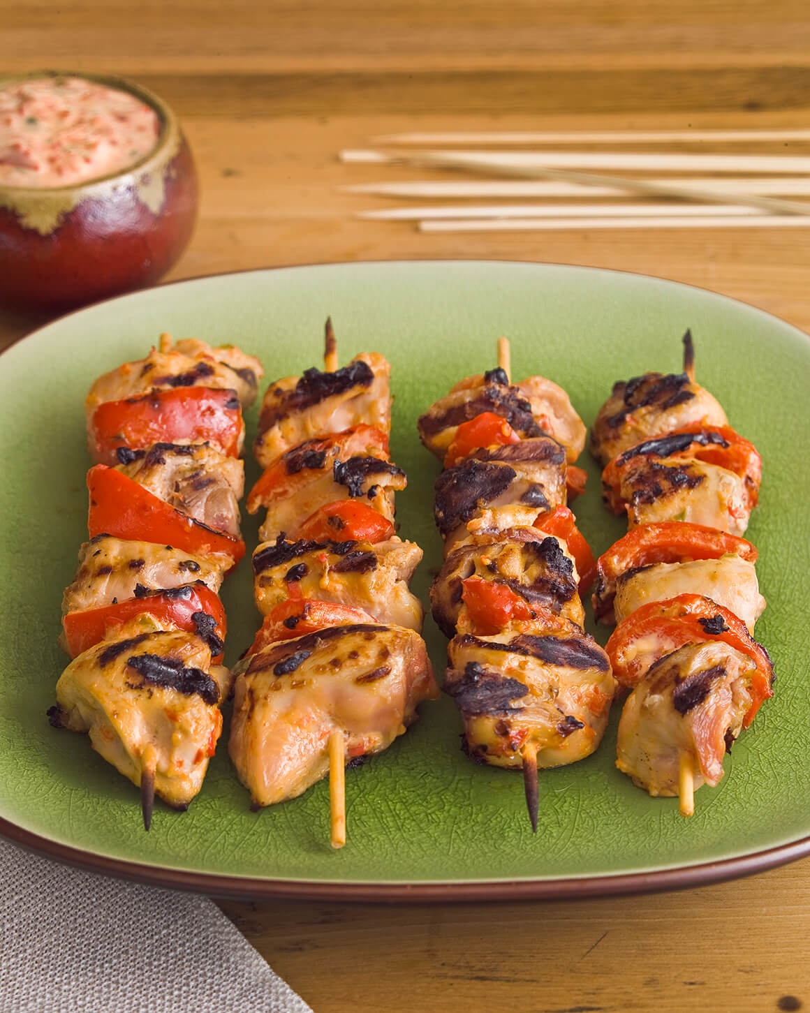 Skewered Chicken Appetizers Recipe